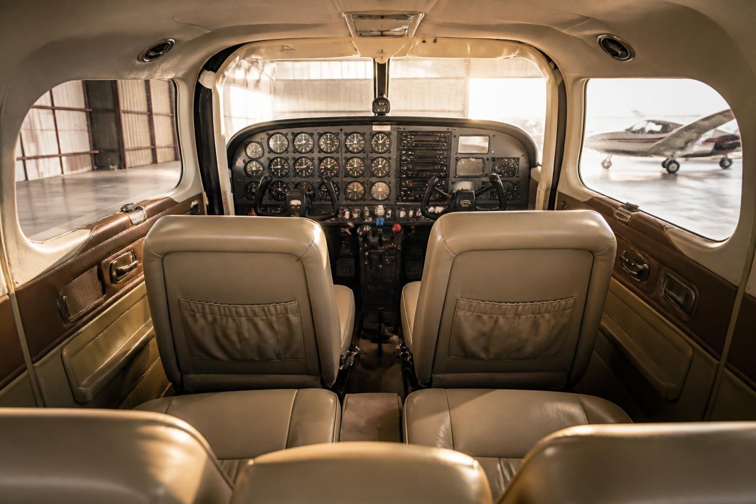 Piper Lance-style cabin and cockpit in a high-performance touring aircraft