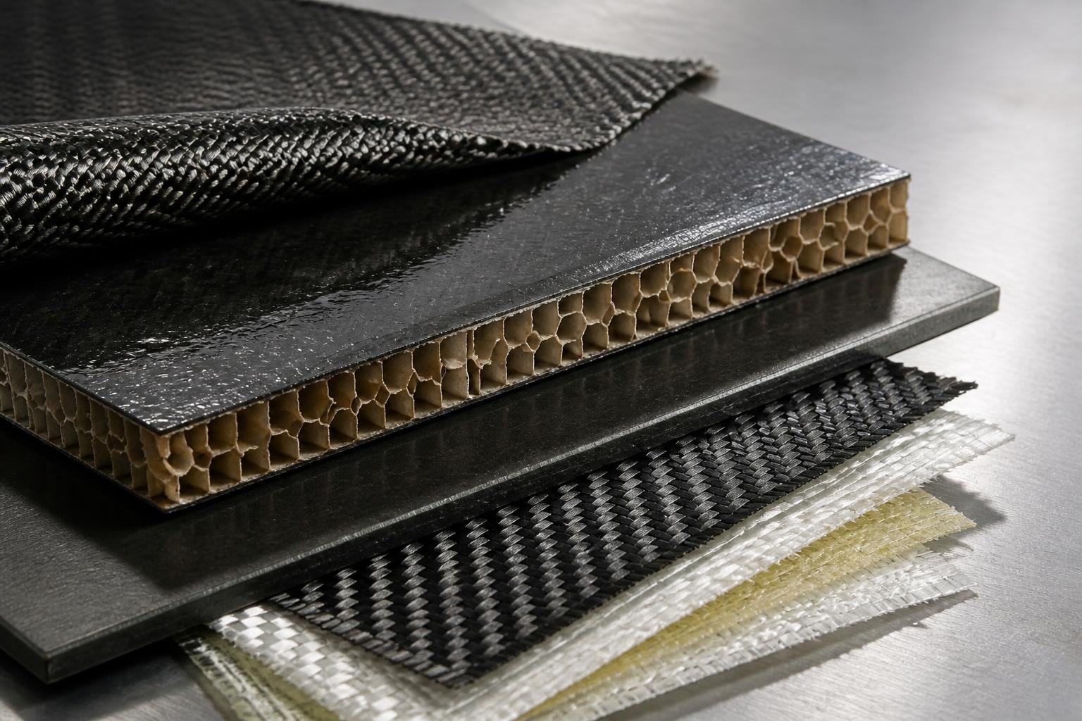 Composite laminate and honeycomb core construction samples