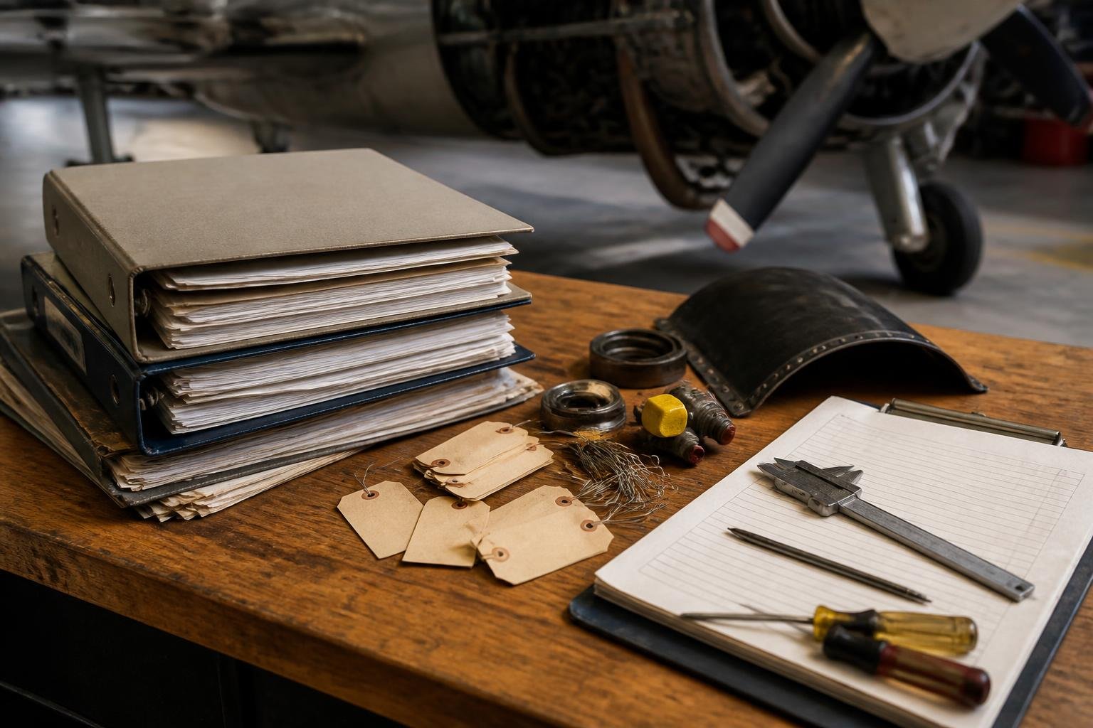 Maintenance documentation and tools prepared for radial-engine review