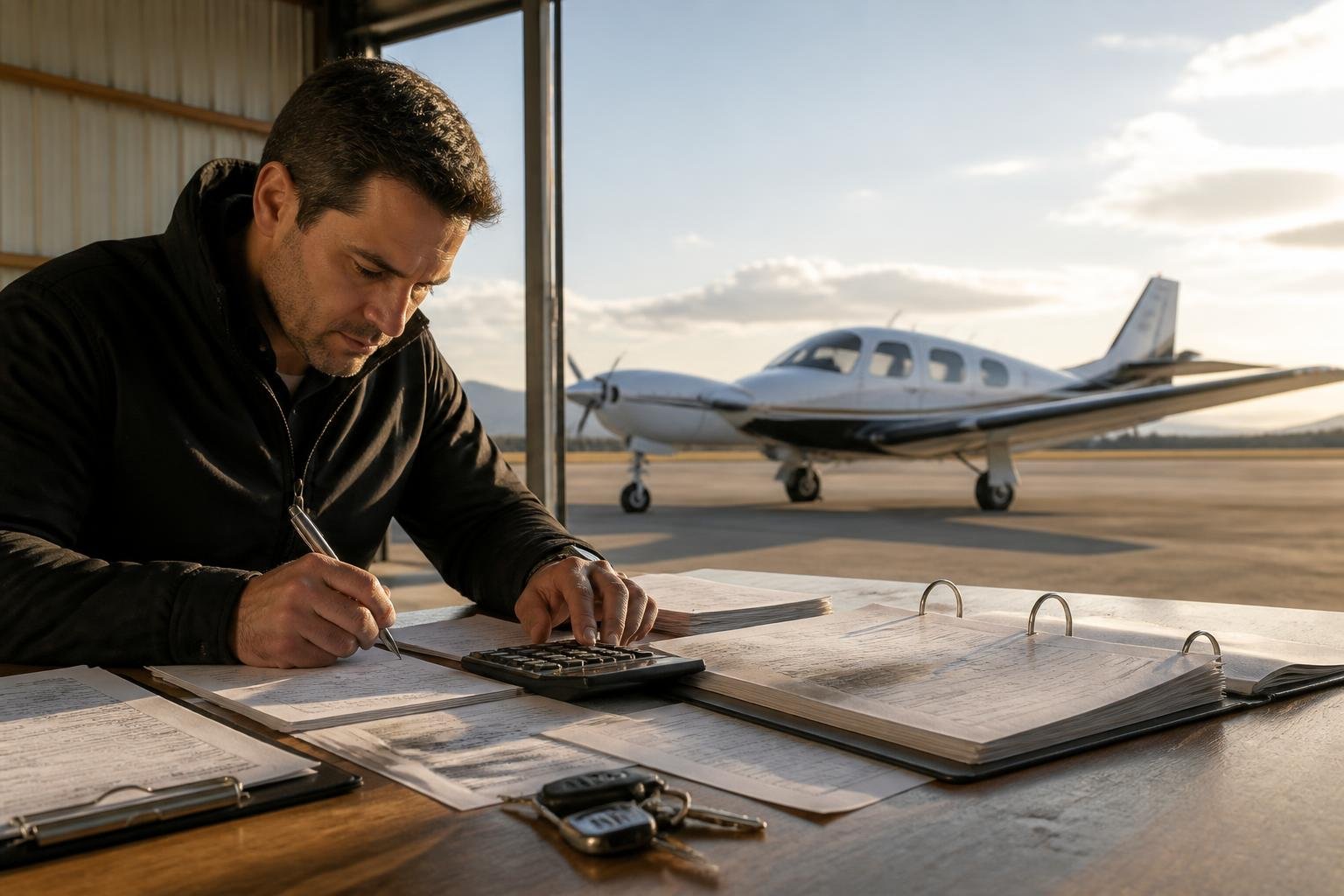 Buyer planning aircraft auction acquisition costs