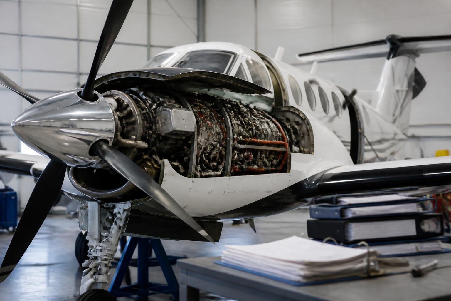 PT6-powered aircraft undergoing scheduled engine maintenance
