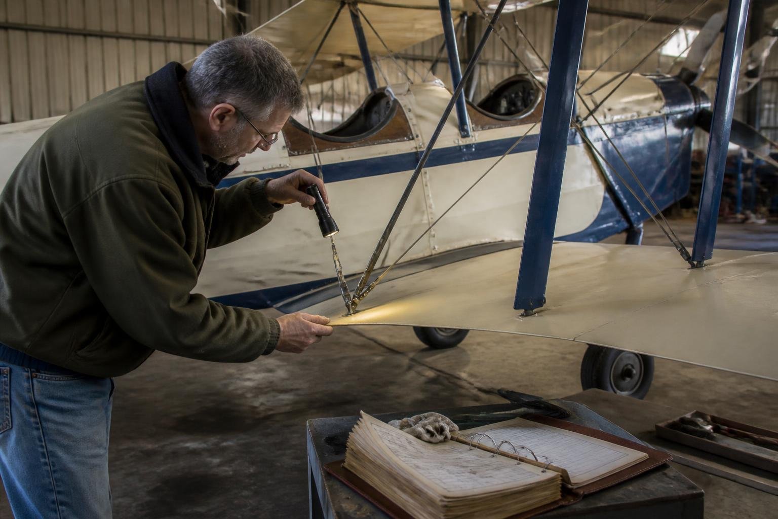 Independent pre-purchase inspection of a vintage biplane